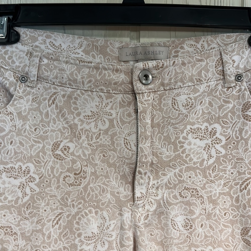 Laura Ashley Crop Pants Size 16 Five Pocket - Picture 3 of 10